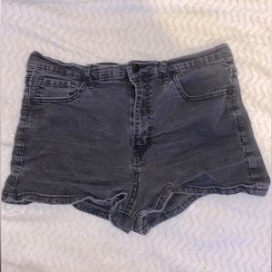 Forever 21 High Waisted Stretch Denim Shorts